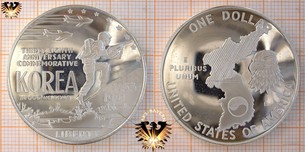 1 Dollar, USA, 1991, Korean War,  Vorschaubild
