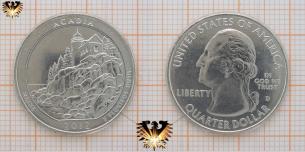 Quarter Dollar, USA, 2012, D, Acadia, Maine,  Vorschaubild
