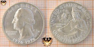 25 Cents, 1 Quarter Dollar, USA 1976,  Vorschaubild