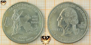Quarter Dollar, USA, 2000, D, Massachusetts 1788,  Vorschaubild