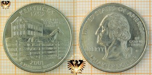 Quarter Dollar, USA, 2001, D, Kentucky 1792,  Vorschaubild