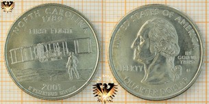 Quarter Dollar, USA, 2001, D, North Carolina  Vorschaubild