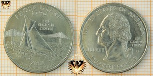 Quarter Dollar, USA, 2001, D, Rhode Island  Vorschaubild