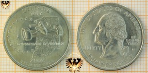 Quarter Dollar, USA, 2002, D, Indiana 1816,  Vorschaubild