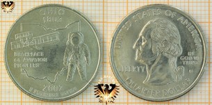 Quarter Dollar, USA, 2002, D, Ohio 1803,  Vorschaubild