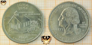 Quarter Dollar, USA, 2004, D, Iowa  Vorschaubild