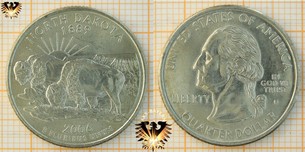 Quarter Dollar, USA, 2006, D, North Dakota  Vorschaubild