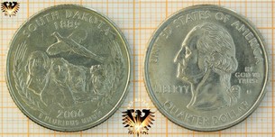 Quarter Dollar, USA, 2006, D, South Dakota  Vorschaubild
