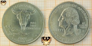 Quarter Dollar, USA, 2007, D, Montana 1889,  Vorschaubild