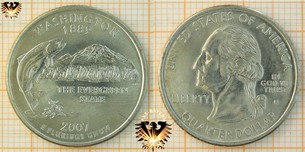 Quarter Dollar, USA, 2007, D, Washington 1889,  Vorschaubild