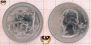 Quarter Dollar, USA, 2010, D, Yellowstone, Wyoming,  Vorschaubild