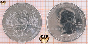 Quarter Dollar, USA, 2011, D, Olympic, Washington,  Vorschaubild