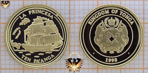 Tonga, Ten Paanga, 1998, Kingdom of Tonga,  Vorschaubild