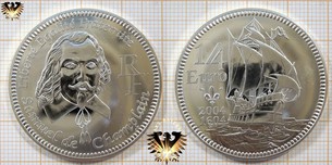 0,25 €, 1/4 Euro, Frankreich, 2004, 400 Jahrestag der Ankunft von Samuel de Champlain in Nordamerika
