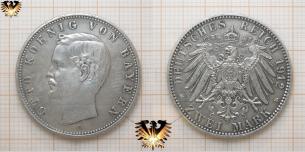 Bayern 2 Mark, 1912, Reichsmünze, König Otto von Bayern  